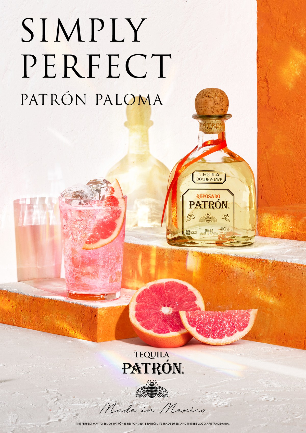 Patron Tequila campaign and set design by award winning Drinks Photographer Jason Bailey Studio London