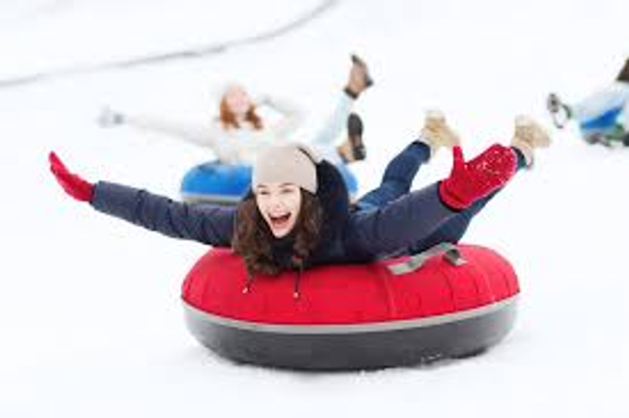 Inner tube sledding