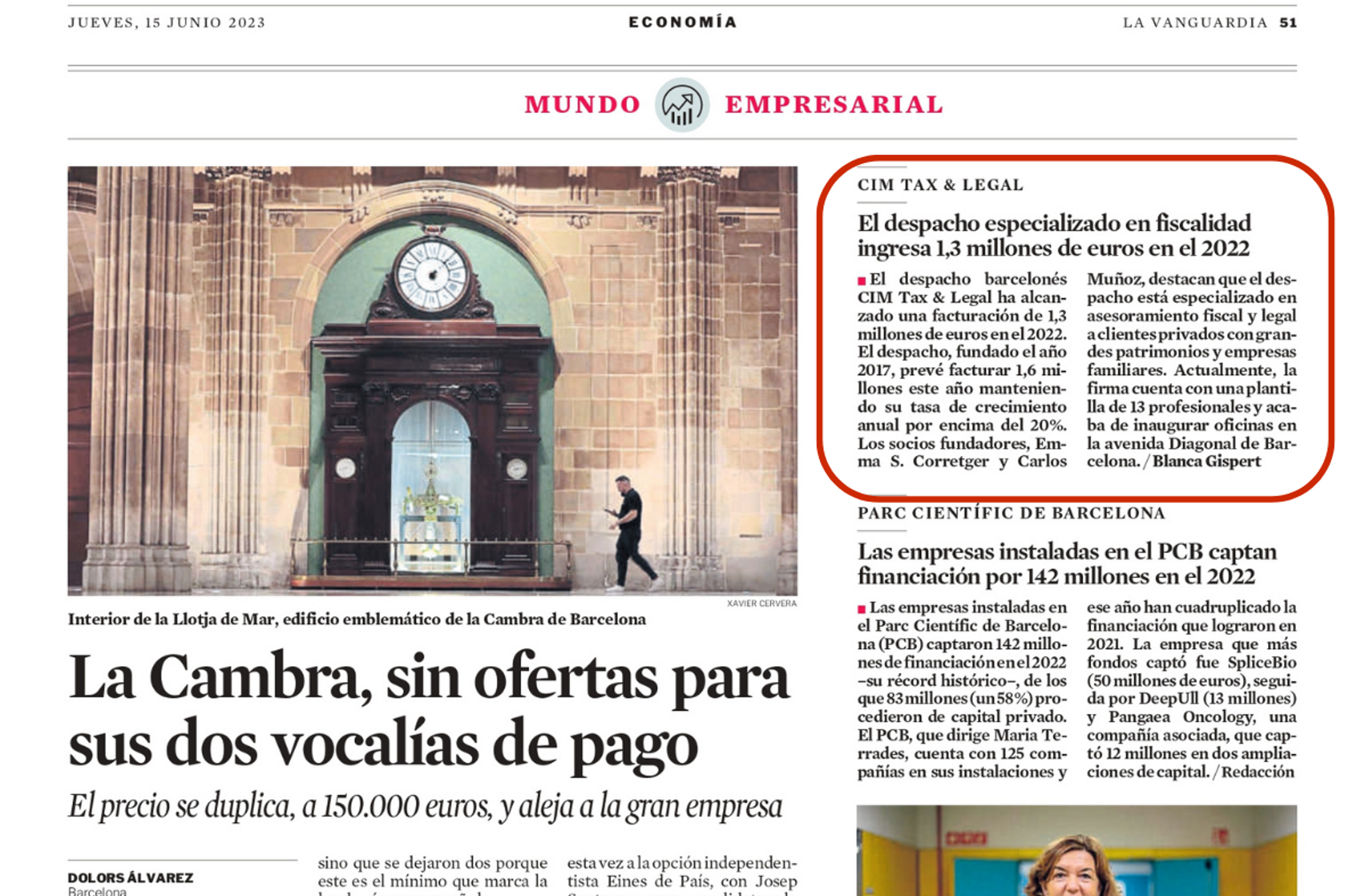 Cim en la vanguardia