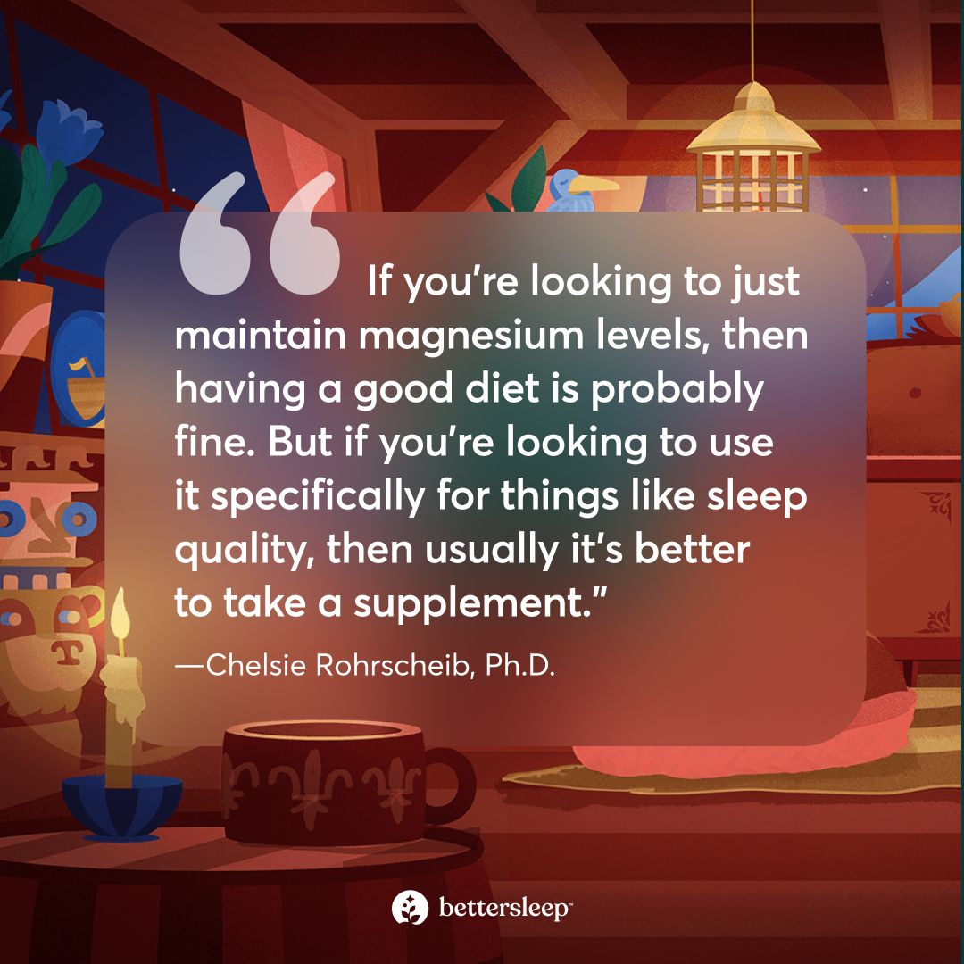 Quote from Chelsie Rohrscheib about when to consider taking a magnesium supplement