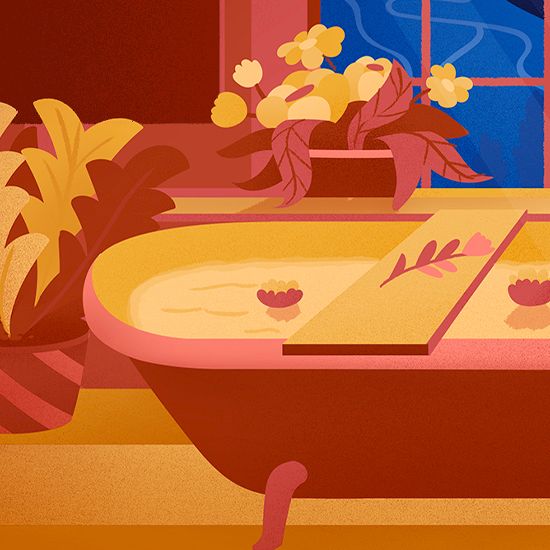 Bathtub meditation ritual to release anxiety