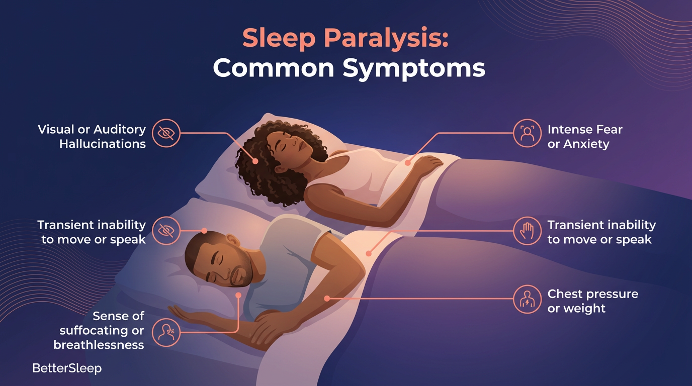 common symptoms of sleep paralysis