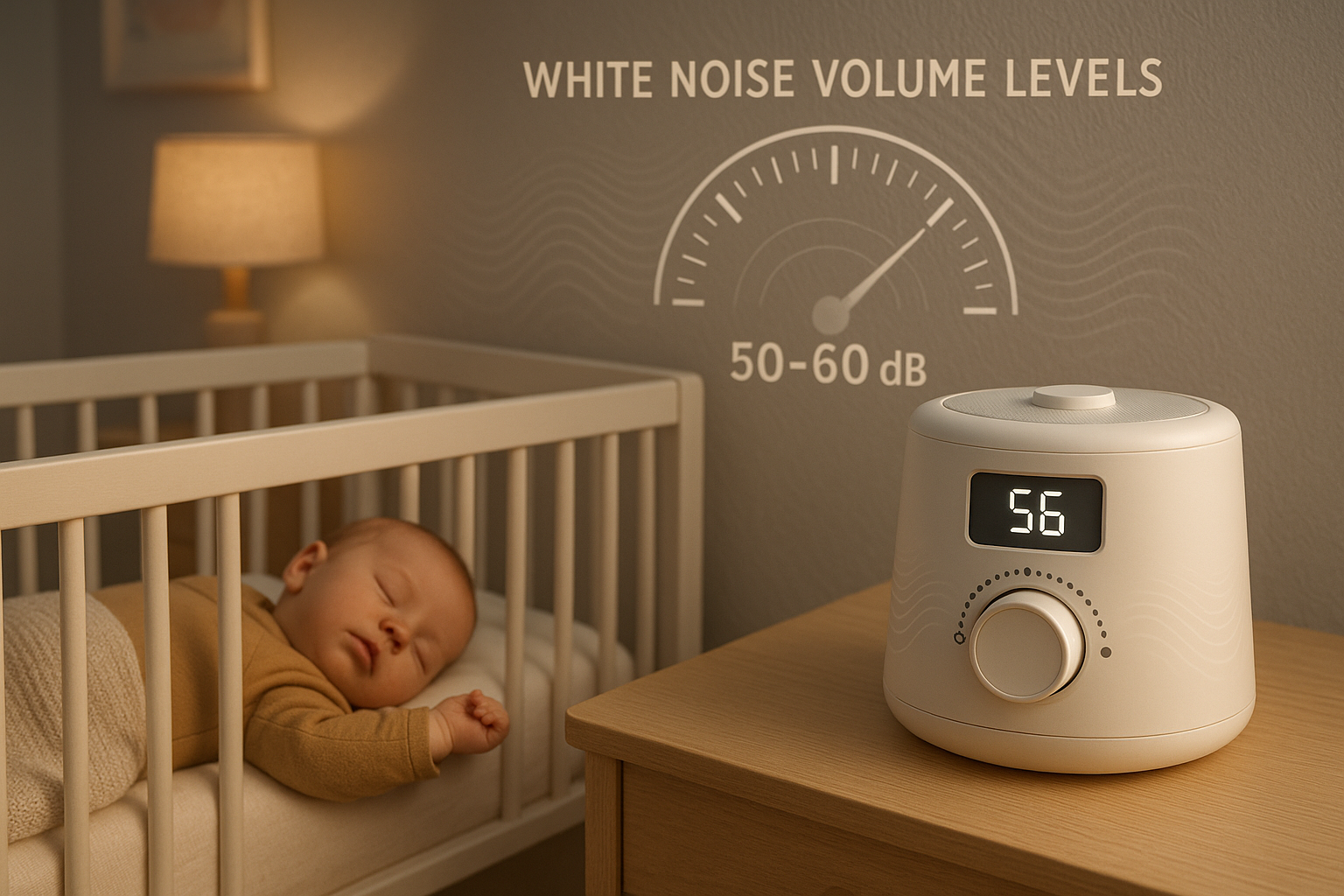 How Loud Should White Noise Be for a Baby?