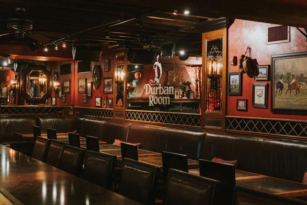 Durban Room private dining space at Mozambique Restaurant