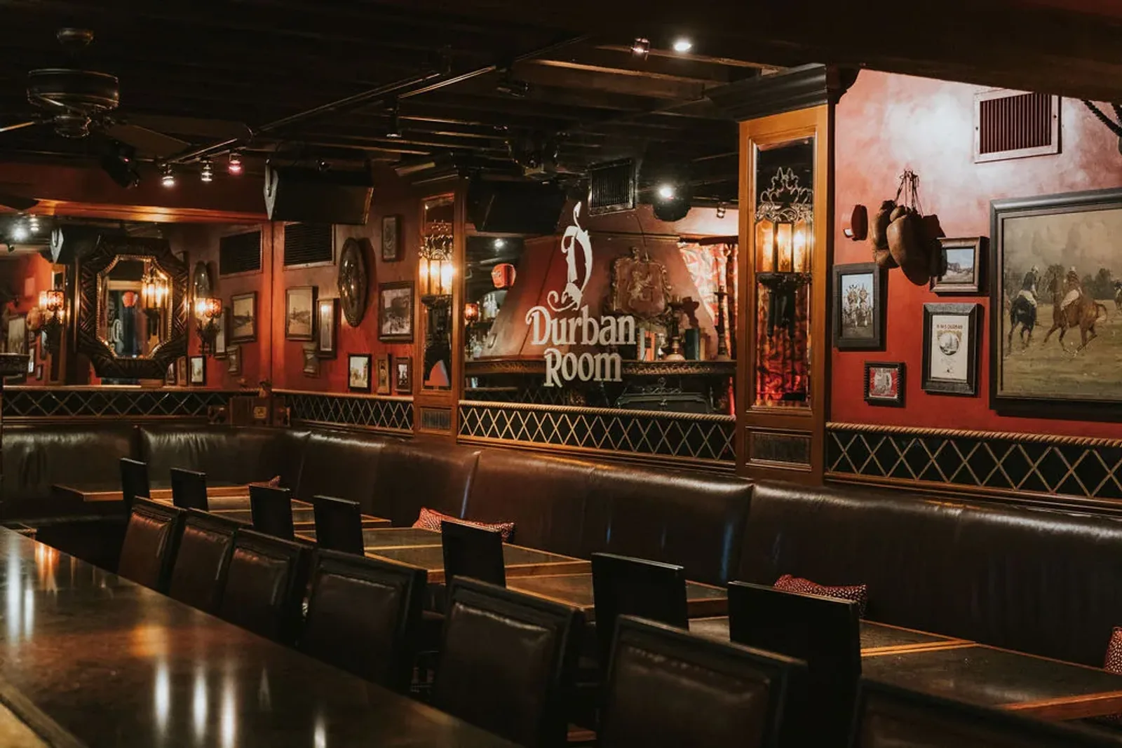 Durban Room private dining space at Mozambique Restaurant