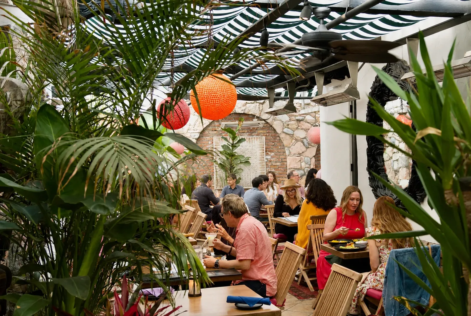 Garden Patio event space at Mozambique Restaurant