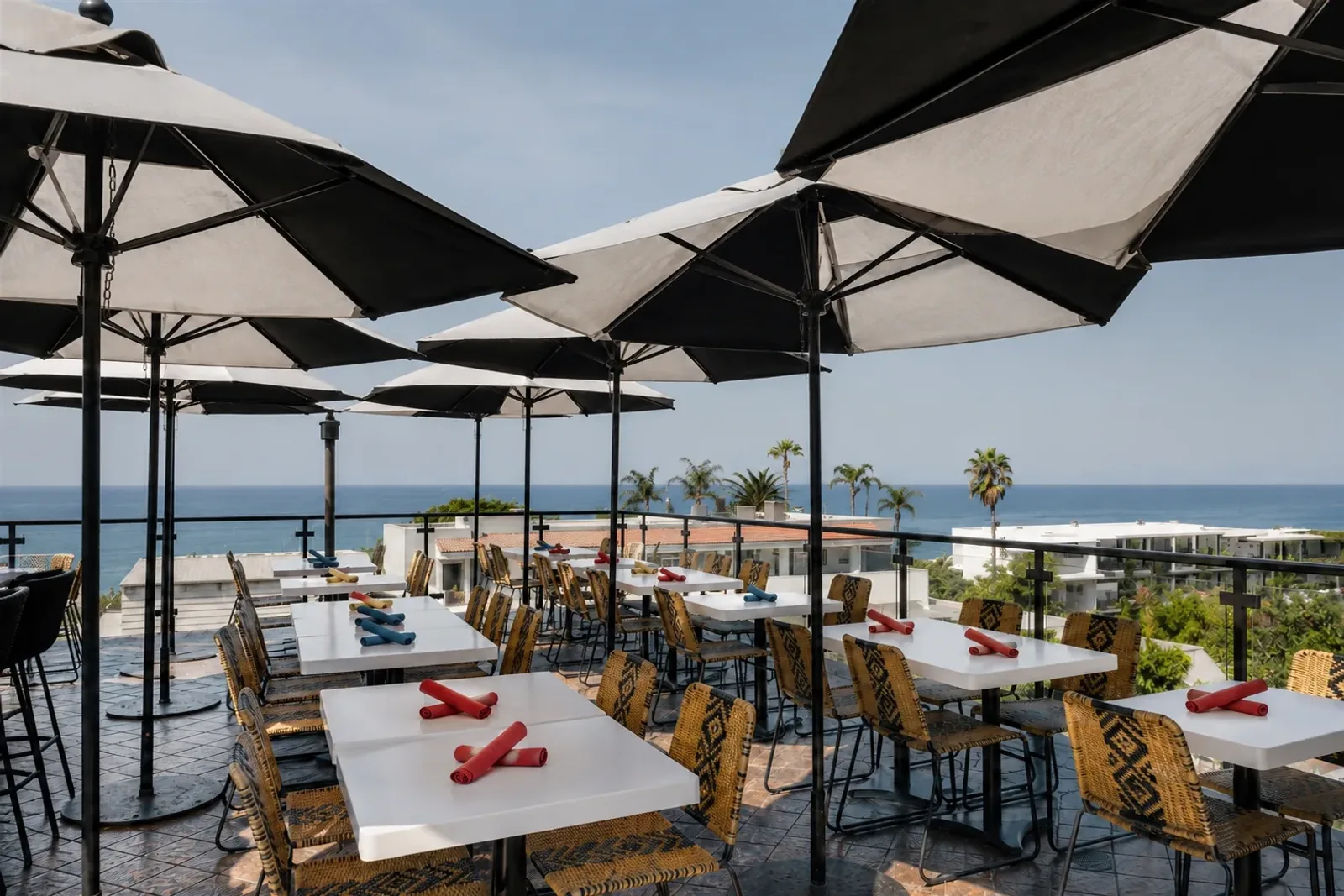 Veranda Rooftop ocean-view dining at Mozambique Restaurant