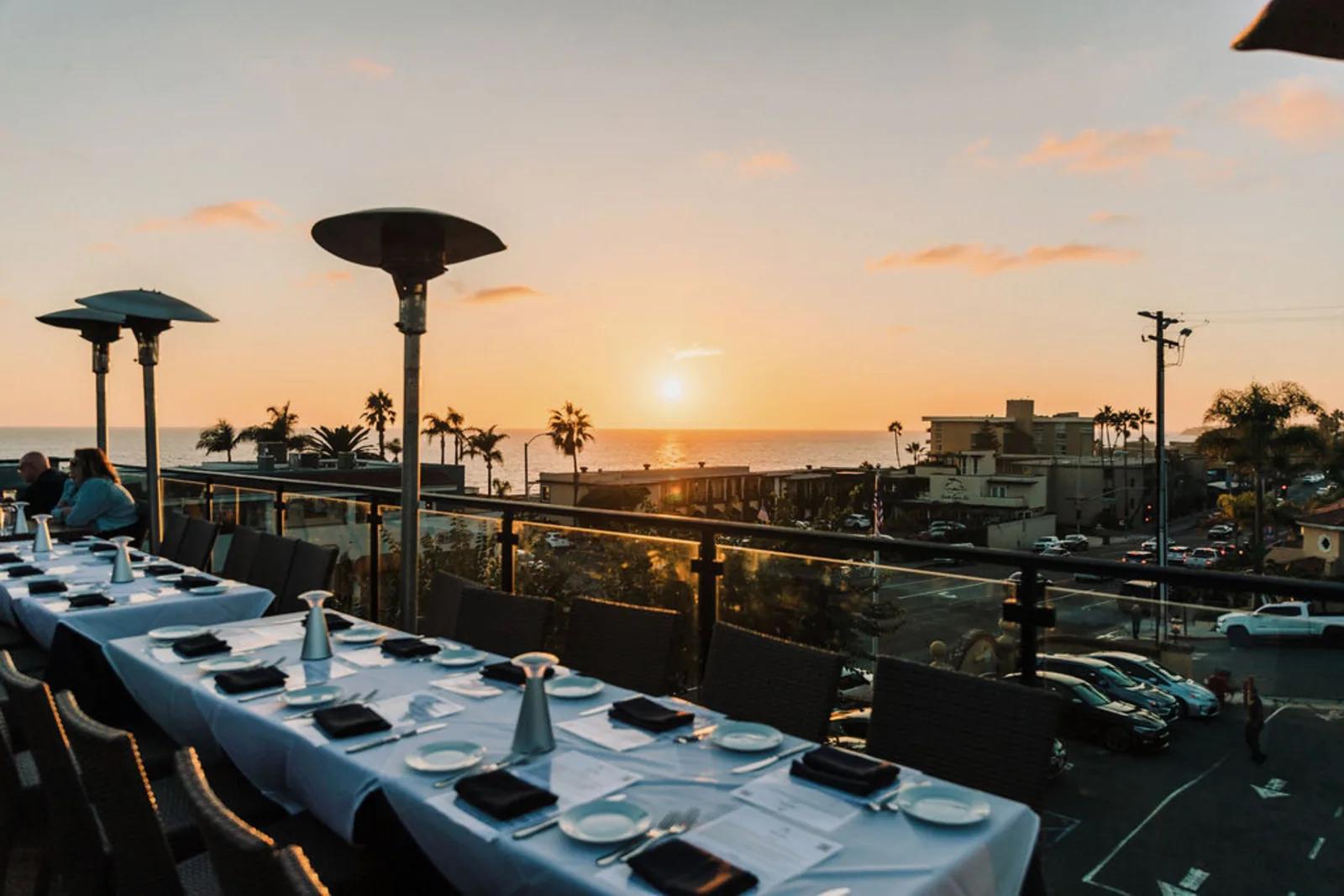 Veranda Rooftop dining with Pacific views at Mozambique