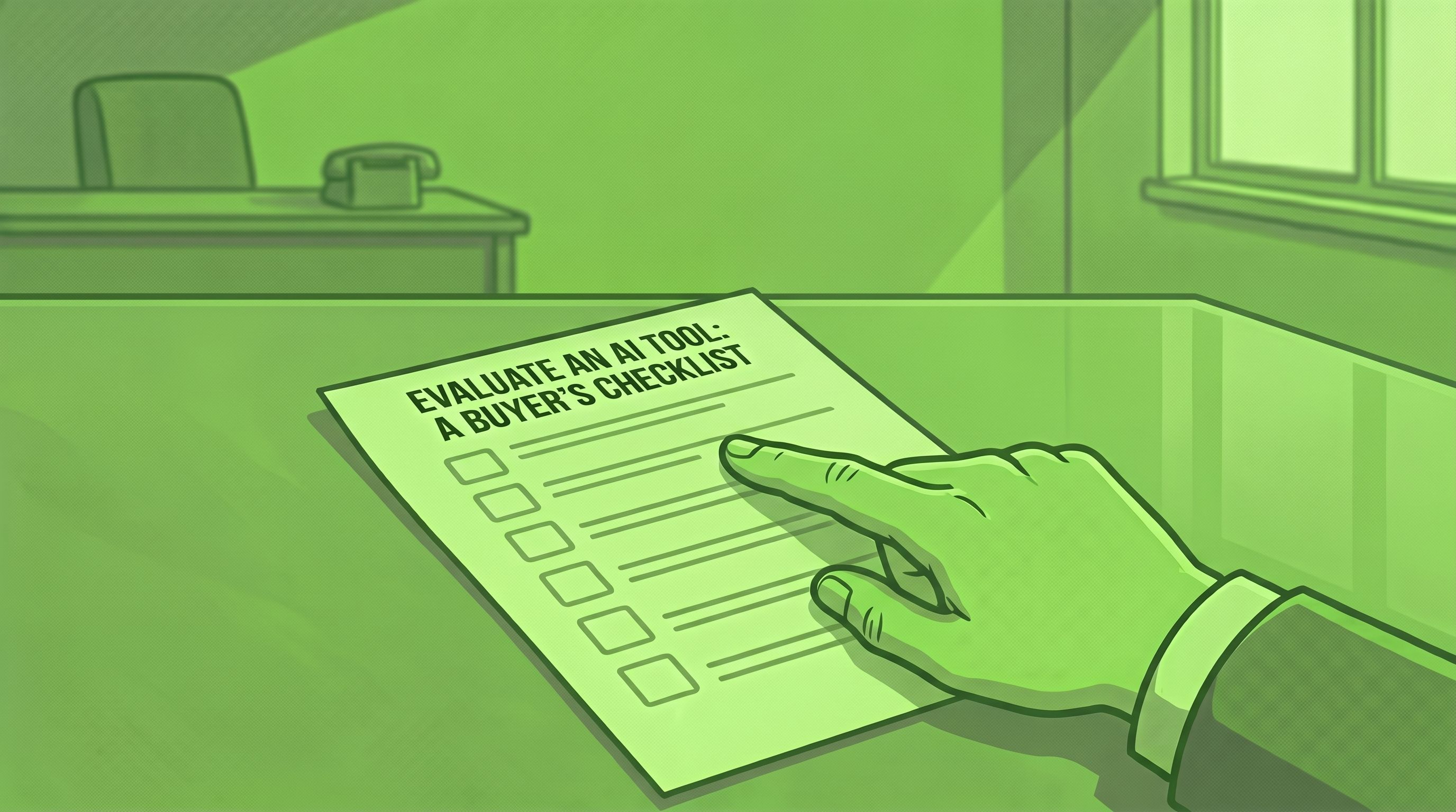 Evaluate an AI Tool: A Buyer's Checklist