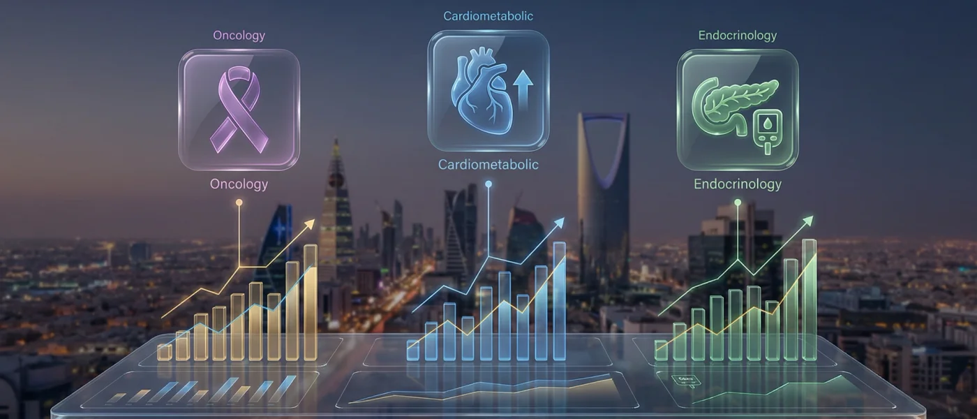 Hero image for Top 10 Therapy Areas Driving Pharma Growth in Saudi Arabia Hero image for Top 10 Therapy Areas Driving Pharma Growth in Saudi Arabia