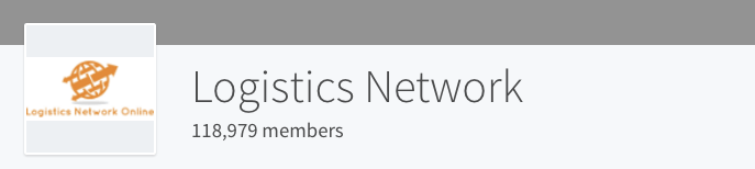 LinkedIn group card: Logistics Network, 118,979 members