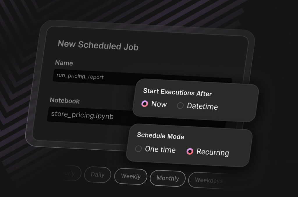 Scheduled jobs