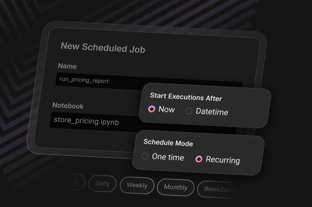 Scheduled jobs