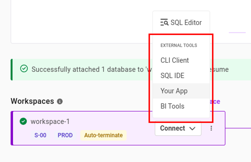 SingleStore find connection string