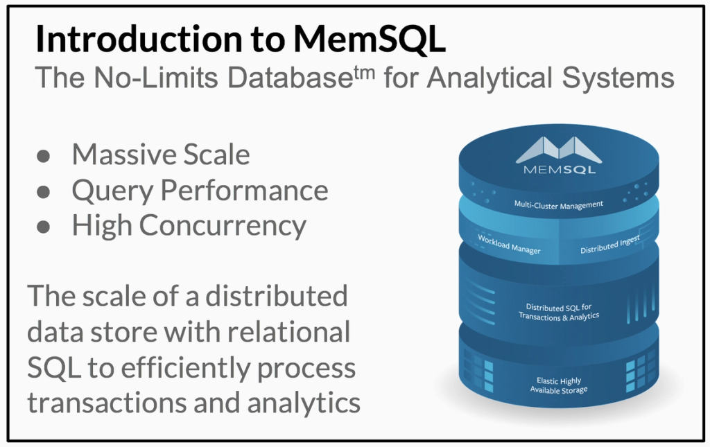 SingleStore is the no-limits database, with massive scalability and high concurrency