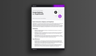 Google BigQuery versus SingleStoreDB - SingleStore