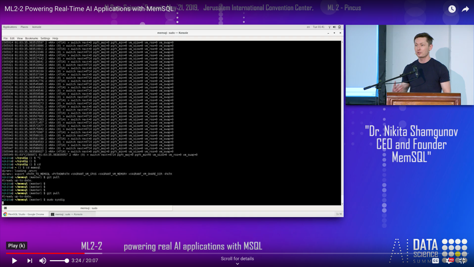 Sysdig generates tons of data from your laptop to use for ML experimentation with SingleStore.