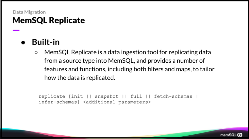 Cloud data migration: SingleStore Replicate