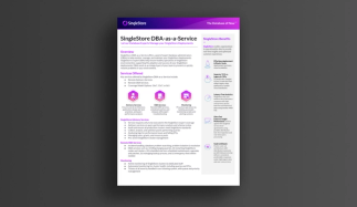 Solution Brief - SingleStore DBA-as-A-Service