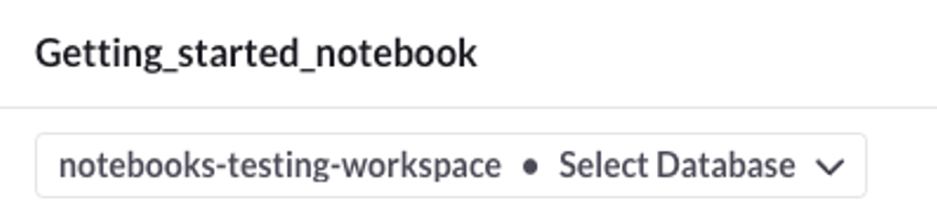 A workspace with no specified database.