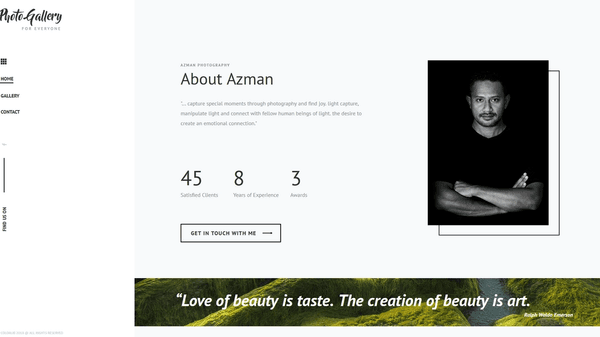 Azman photography homepage