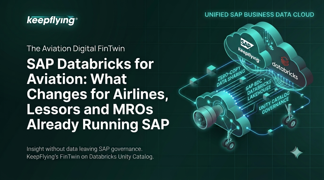 SAP Databricks for Aviation: What Changes for Airlines, Lessors and MROs Already Running SAP