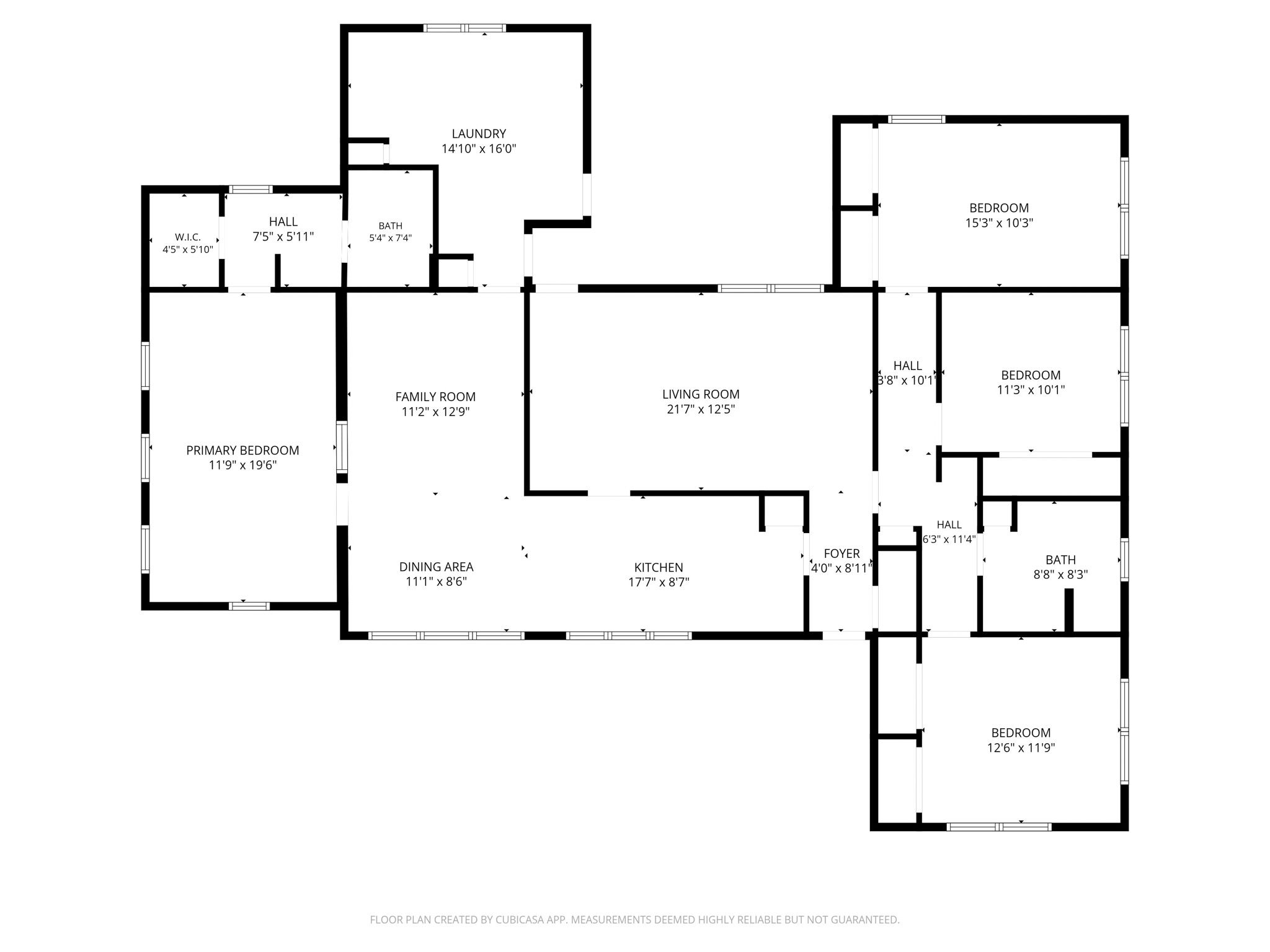 Floor Plan for 615 W Ave. J in muleshoe tx.