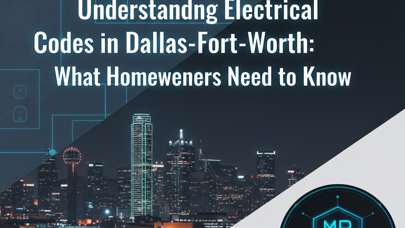 Licensed electrician performing code-compliant electrical panel installation that meets Dallas-Fort Worth NEC requirements and passes city inspection