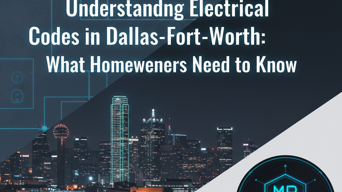 Licensed electrician performing code-compliant electrical panel installation that meets Dallas-Fort Worth NEC requirements and passes city inspection