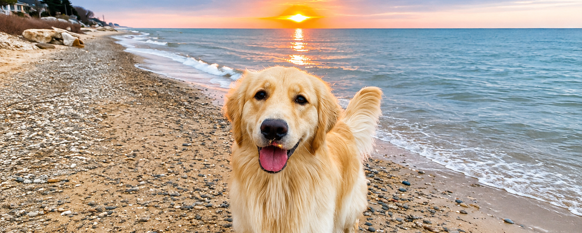 Person pointing while dog looks in that direction