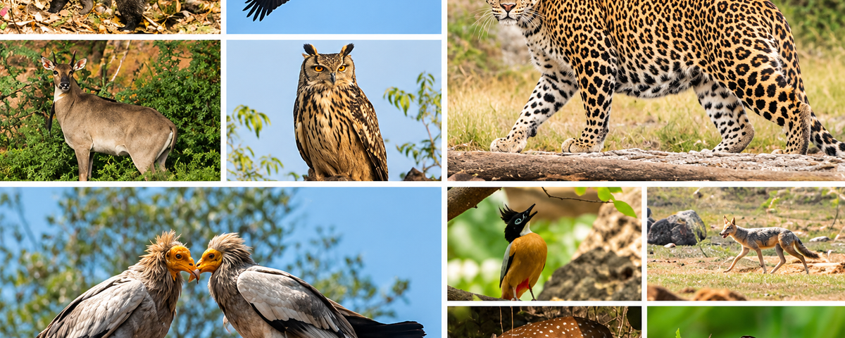 Aravalli hills landscape near Gurugram with wildlife
