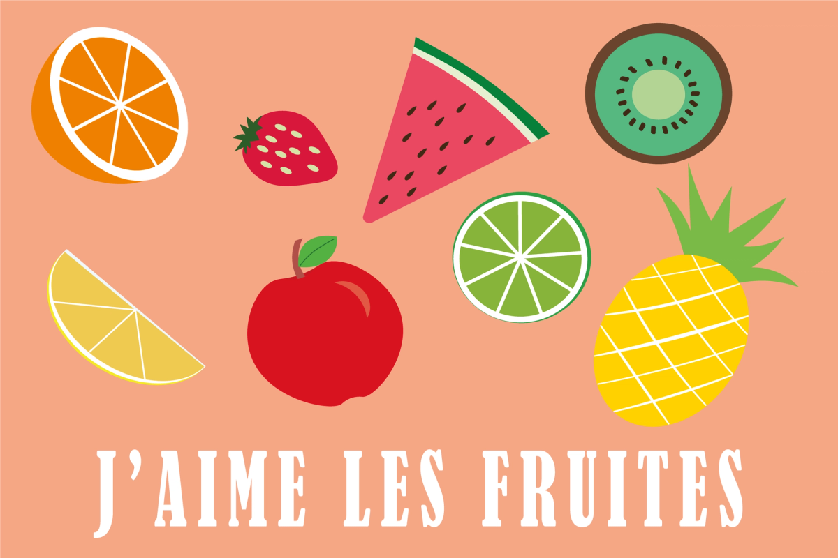 Illustration of various fruits 