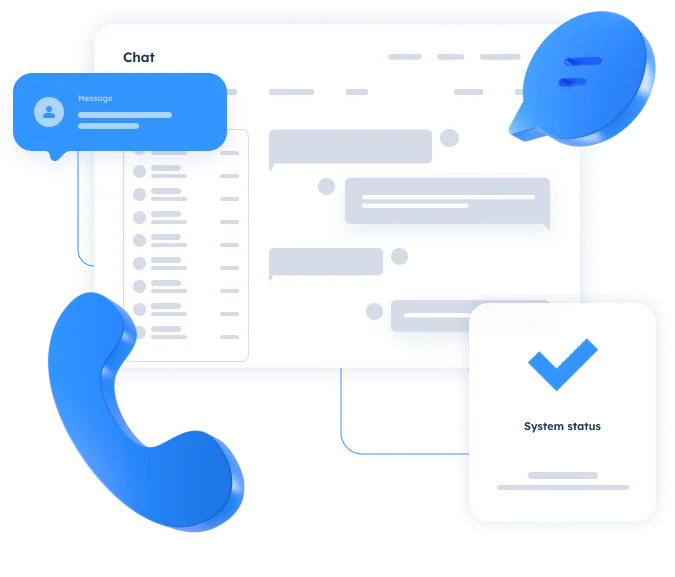 Integrated chat platform providing instant support, conversation history, and contextual client communication