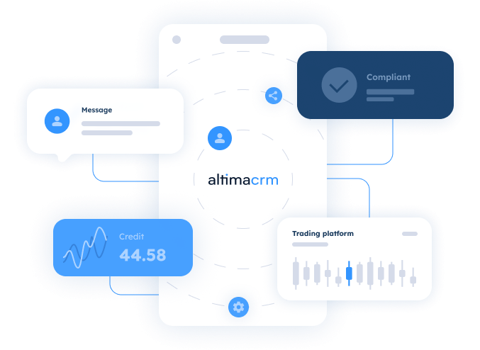 Mobile-accessible CRM platform allowing traders to deposit funds, track trades, and communicate in real time