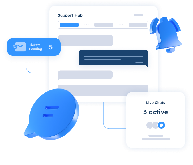 Centralized support and communication platform enabling fast responses through handling customer tickets, live chats, and instant notifications in one interface