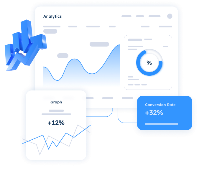 System providing performance insights with KPI dashboards, referral tracking, and conversion analytics