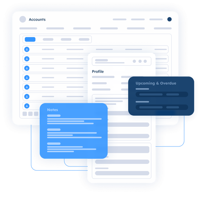 Centralized CRM platform managing leads, profiles, notes, and tasks to streamline sales and reduce admin work