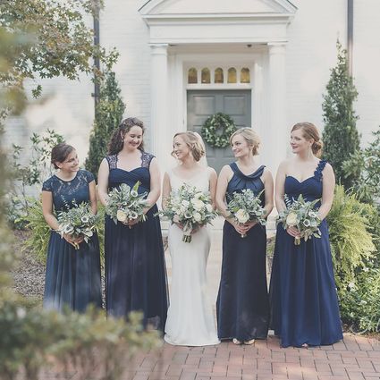 Glass Wedding Flower Arrangement Examples