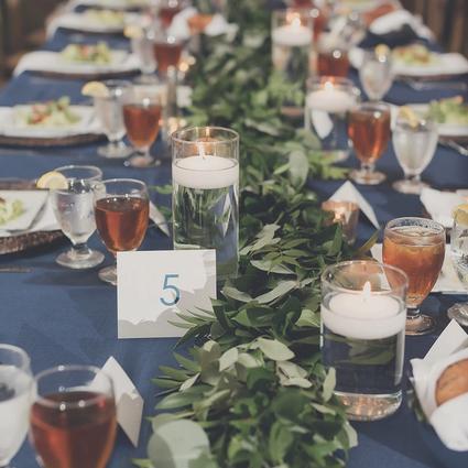 Glass Wedding Flower Arrangement Examples