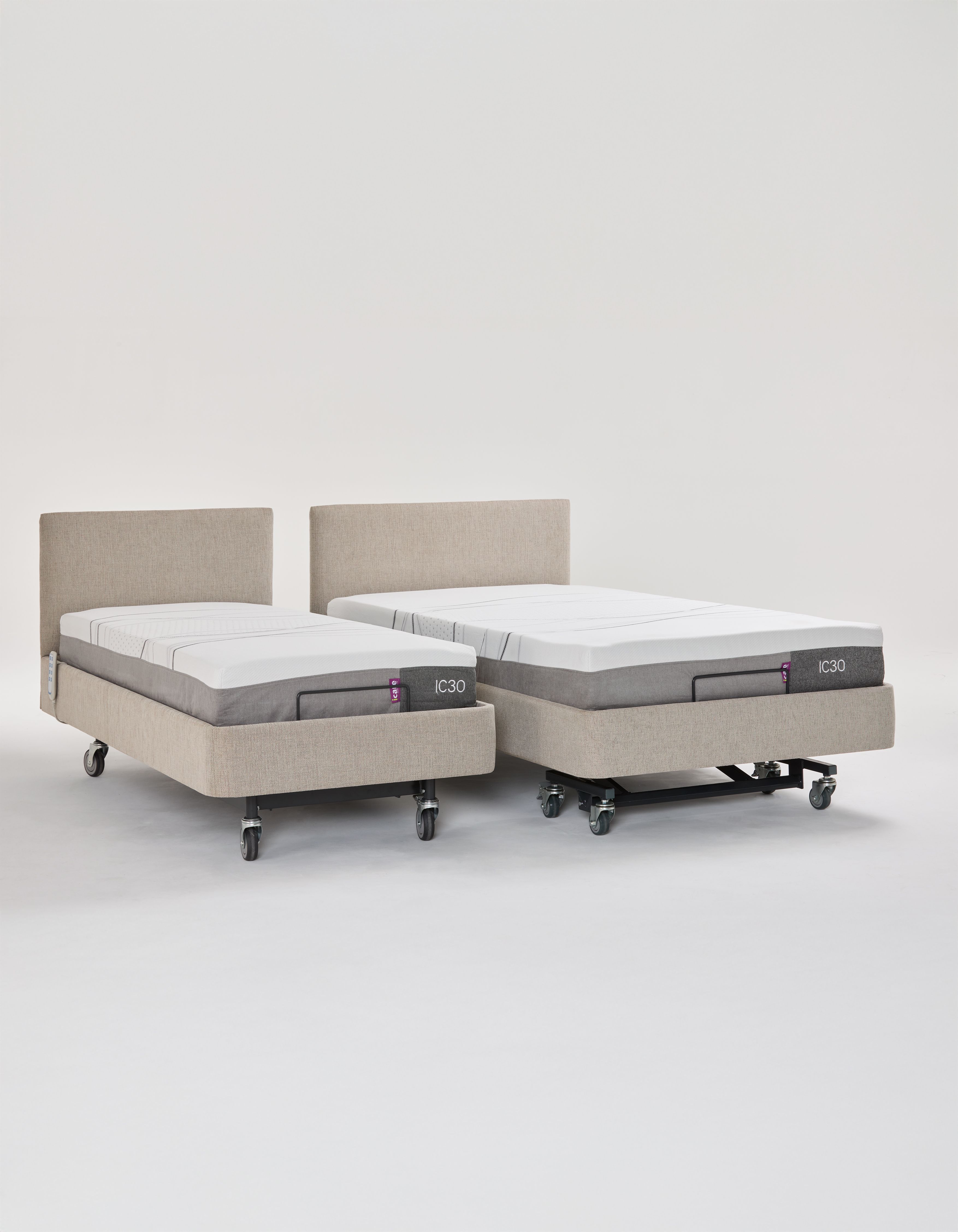 IC280 Petite compared for size with IC333 King Single bed