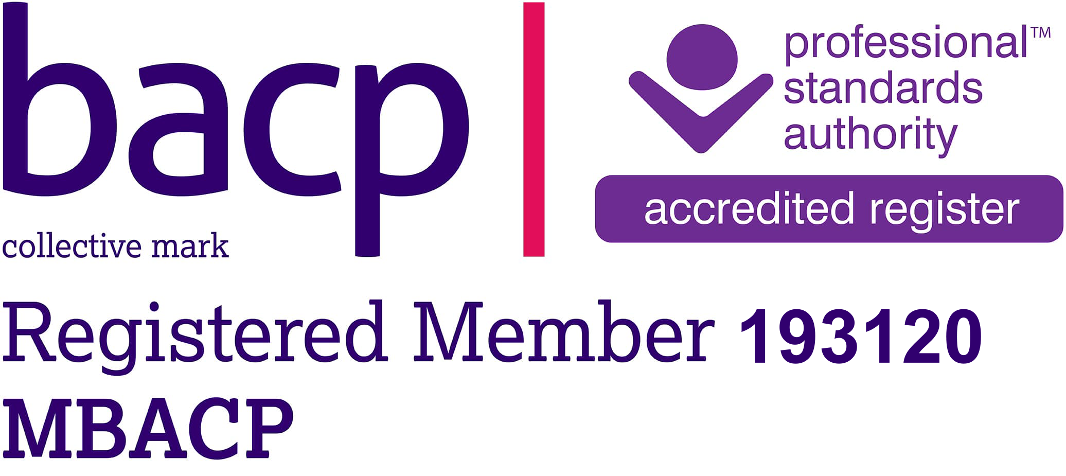 Registered Member of the British Association for Counselling and Psychotherapy