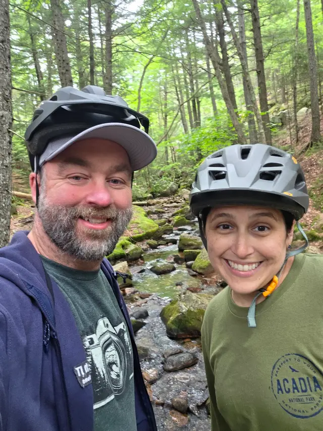 Bike riding on the Acadia Carriage roads