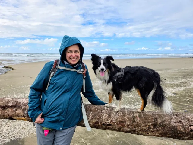My Favorite person and Dog