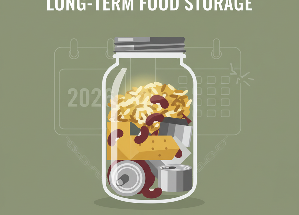 Long-Term Food Storage Strategies for 2026 Supply Disruptions
