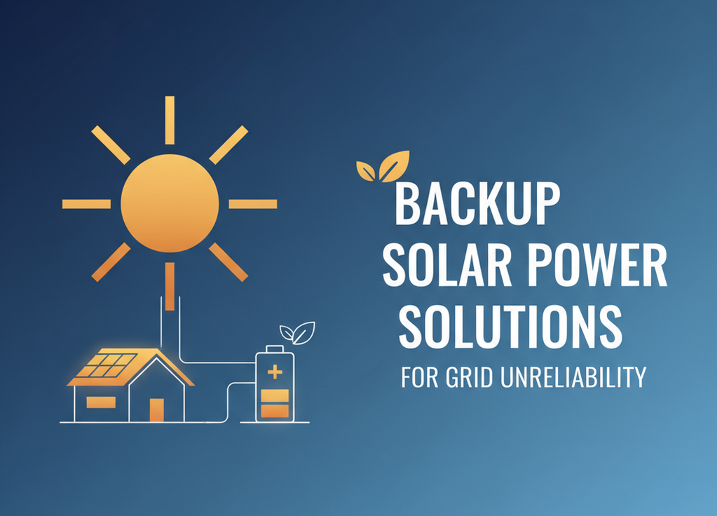 Backup Solar Power Solutions for Grid Unreliability: Reliable Energy Storage and Incentives