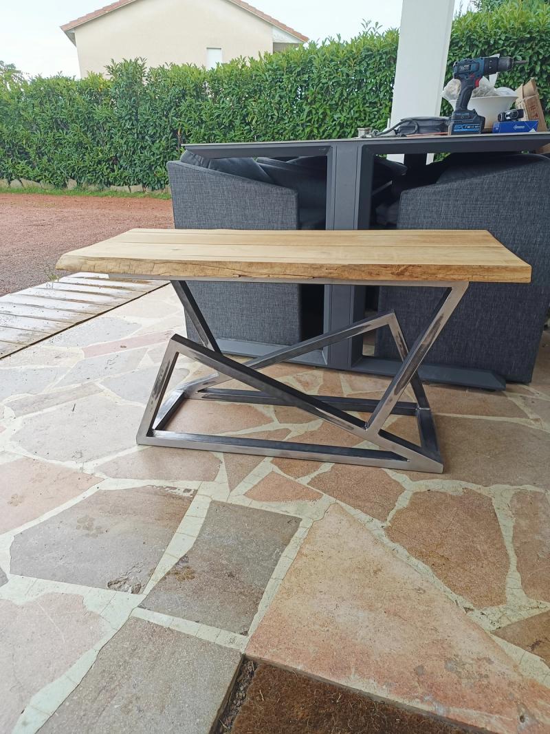 Table-basse sur-mesure réalisé par DeniSoudure à Roanne