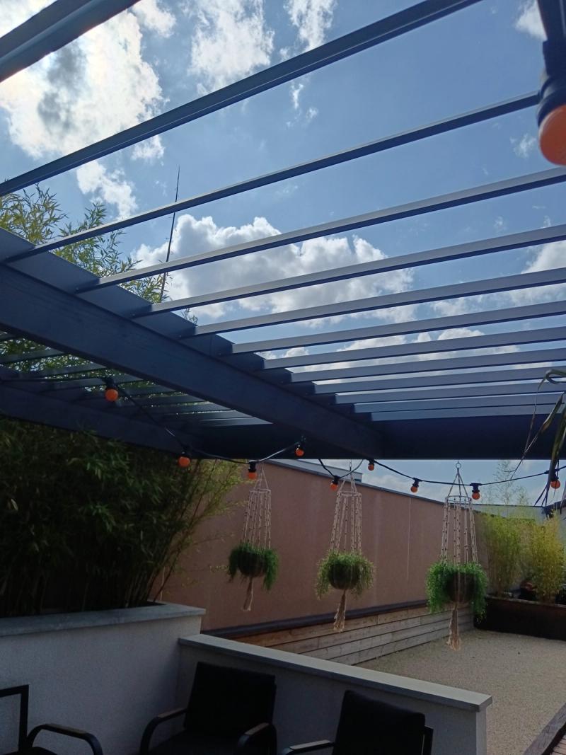 Pergola sur-mesure réalisé par DeniSoudure à Roanne