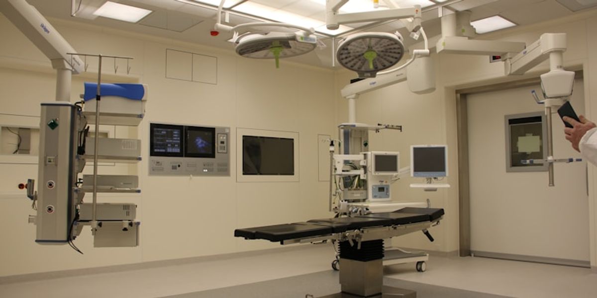 Modern GP reception area with digital check-in