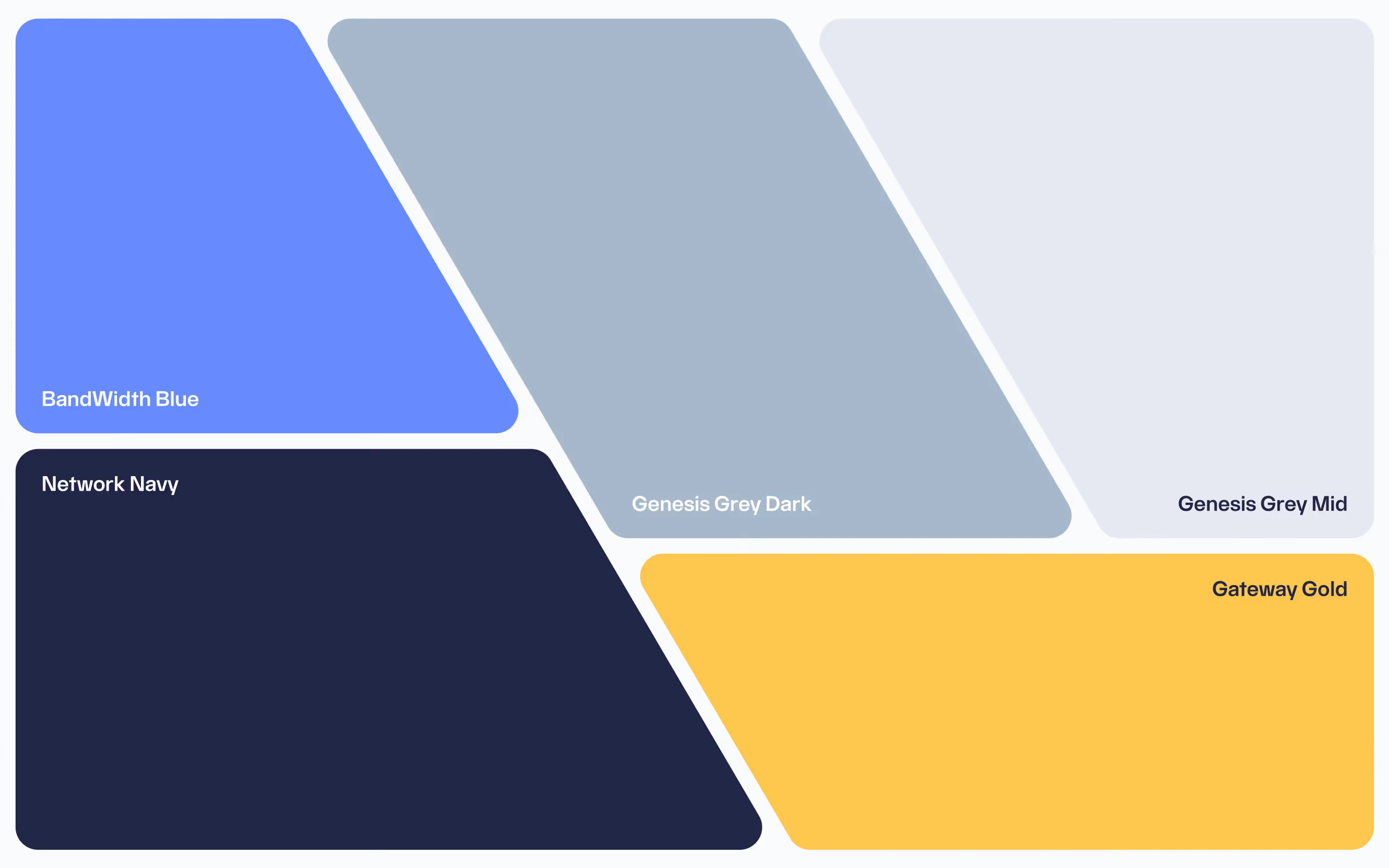 The Fireblocks modular grid: triangles expanding into the brand's shapes