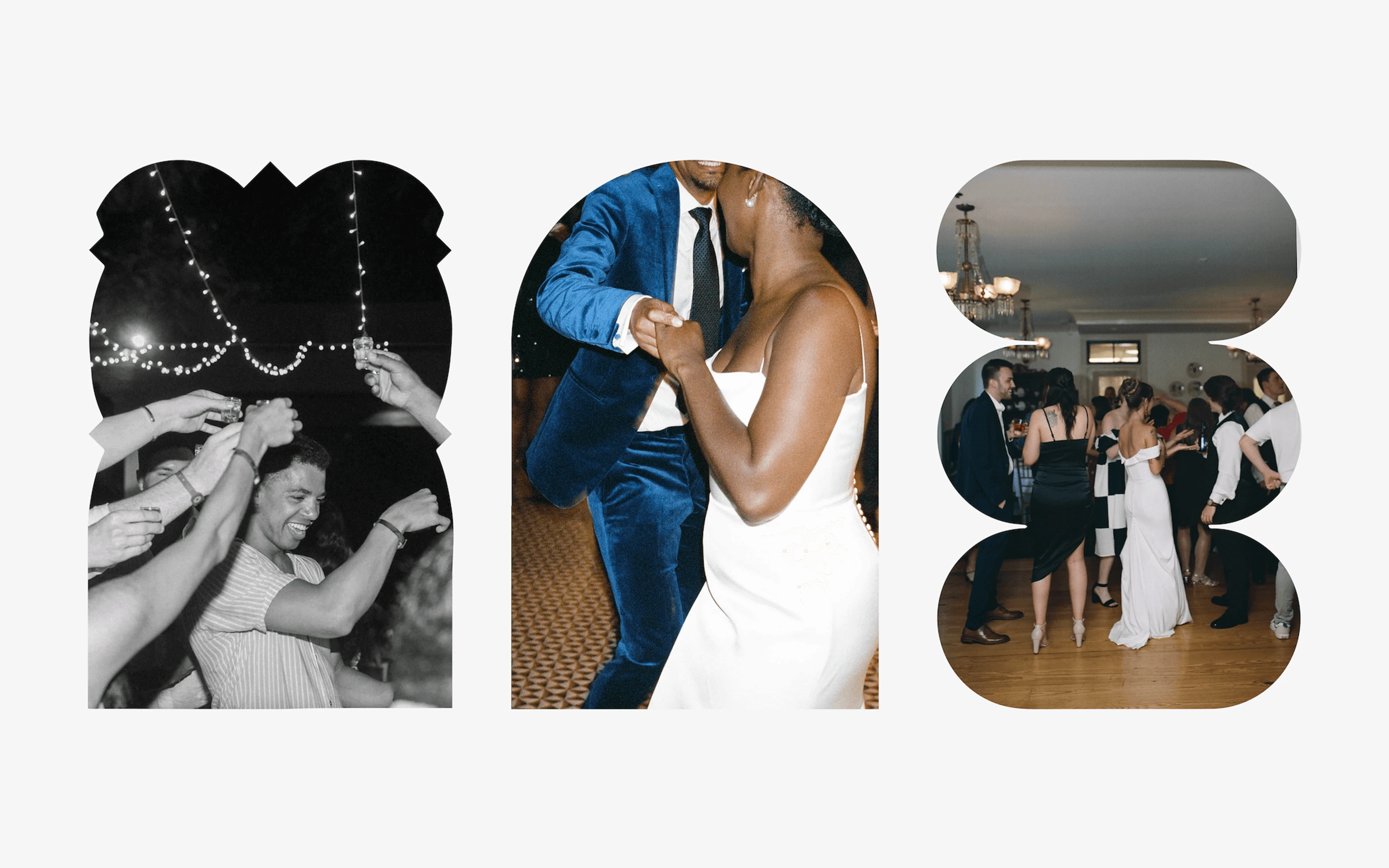 Wedding photography in feeel's arched image crops